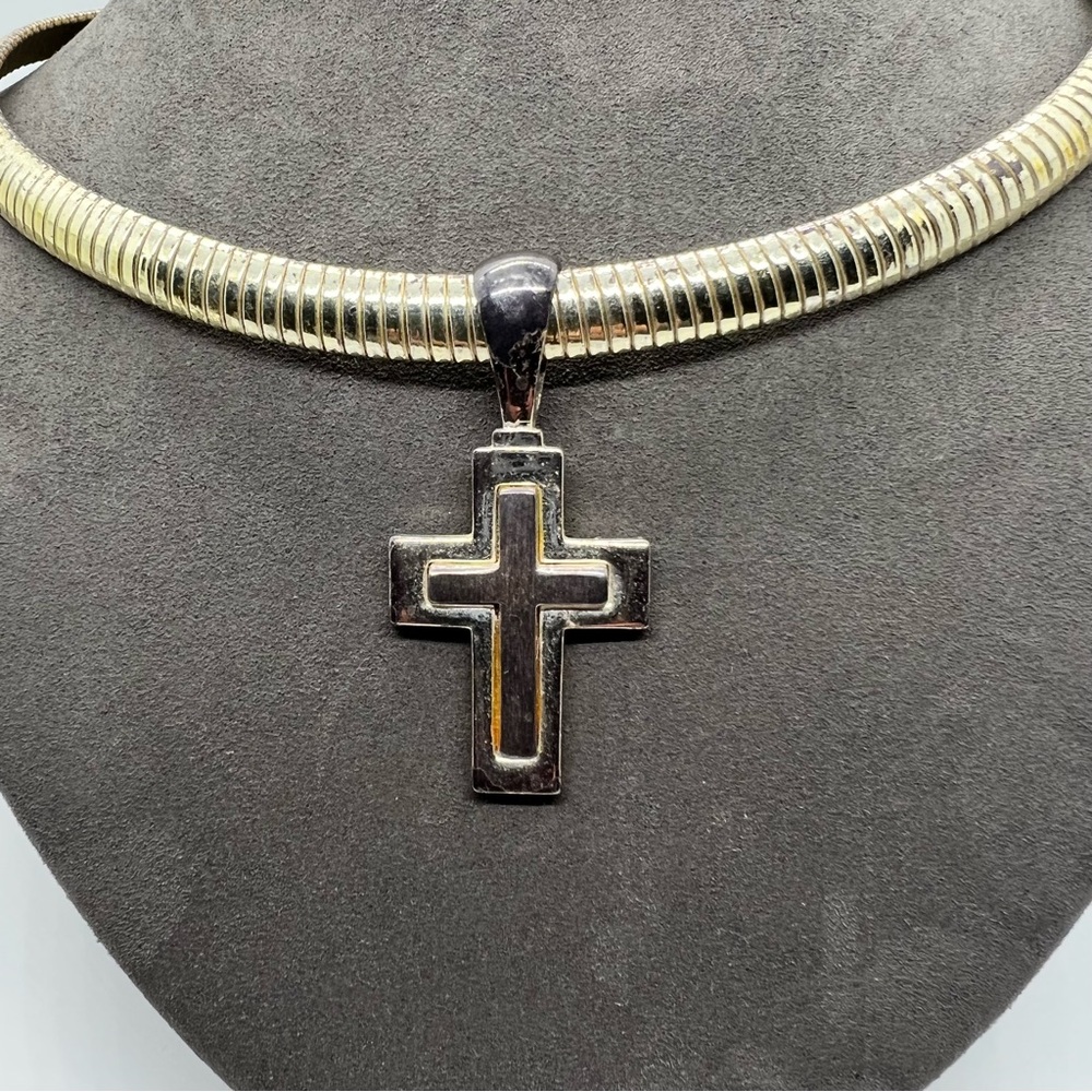 Chunky Costume Cross Necklace